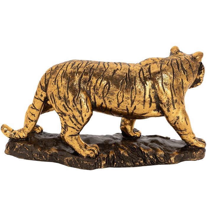Статуэтка Крадущийся тигр бронзового цвета - лучшие Фигуры и статуэтки в INMYROOM