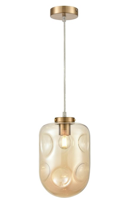 Подвесной светильник Alieno с янтарным плафоном - купить Подвесные светильники по цене 4398.0