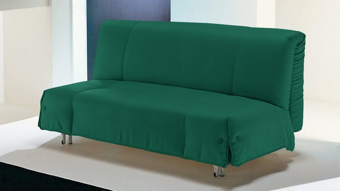 Диван-кровать Генуя зеленого цвета - купить Прямые диваны по цене 53100.0
