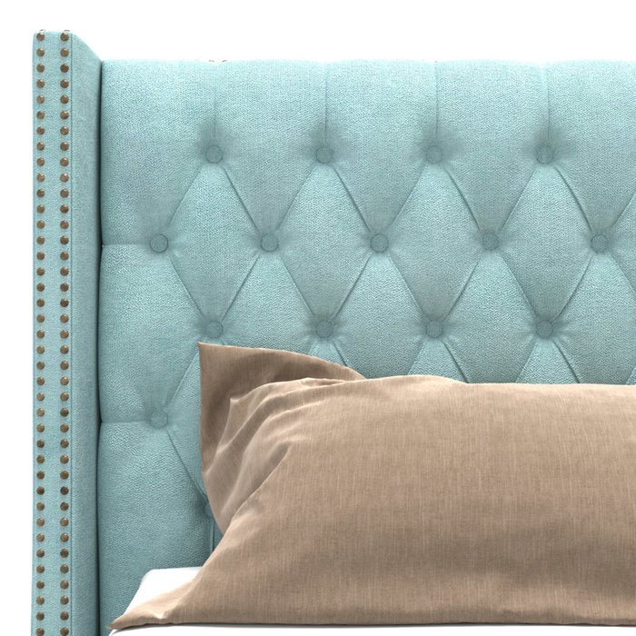 Кровать Stella на ножках голубого цвета 160х200 - лучшие Кровати для спальни в INMYROOM
