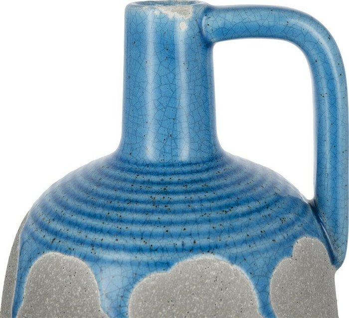 Ваза M голубого цвета из керамики - купить Вазы  по цене 3540.0