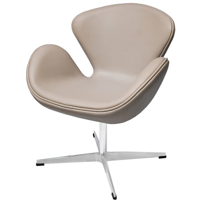 Кресло Swan Chair цвета латте - лучшие Офисные кресла в INMYROOM