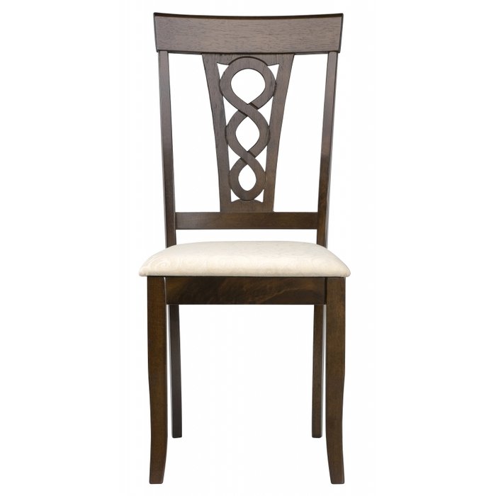 Стул Robin cappuccino из ткани и массива гевеи  - купить Обеденные стулья по цене 5380.0