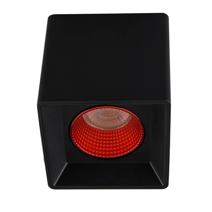 Накладной светильник DK3020BRD DK3080-BK+RD (пластик, цвет красный)