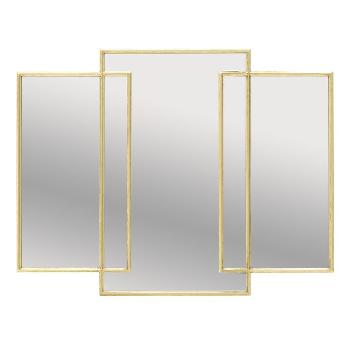 Настенное зеркало 90х115 золотого цвета