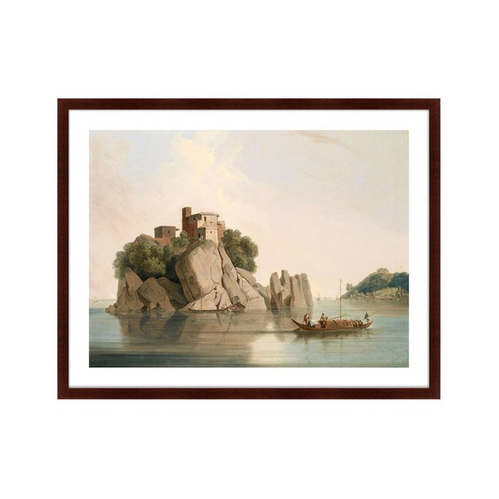 Репродукция картины Carved rocks at Sultaungunge Bihar 1825 г. - купить Картины по цене 12999.0