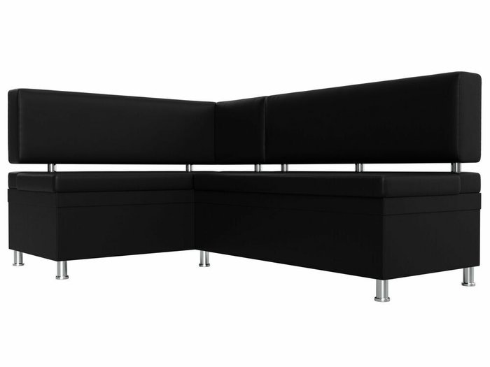 Угловой диван Стайл черного цвета (экокожа) левый угол - лучшие Угловые диваны в INMYROOM