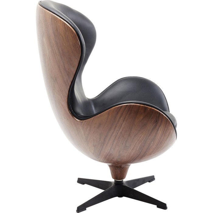 Кресло вращающееся Lounge черного цвета - купить Интерьерные кресла по цене 256500.0