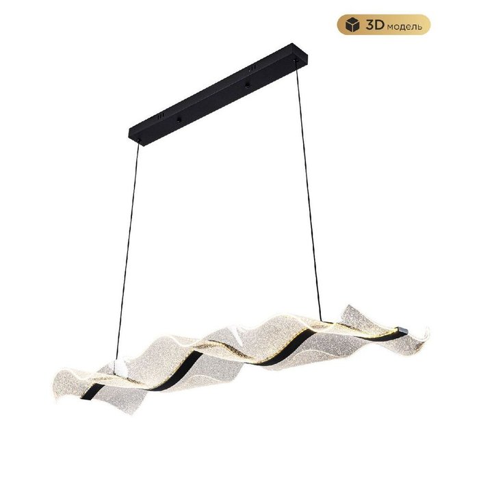 Подвесная люстра MS.8046.1000 BK (акрил, цвет прозрачный)