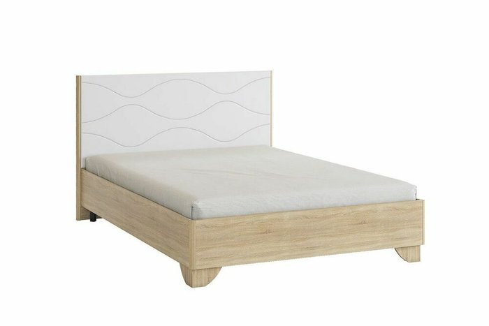 Кровать Зара Комфорт 140х200 бело-бежевого цвета - купить Кровати для спальни по цене 16590.0