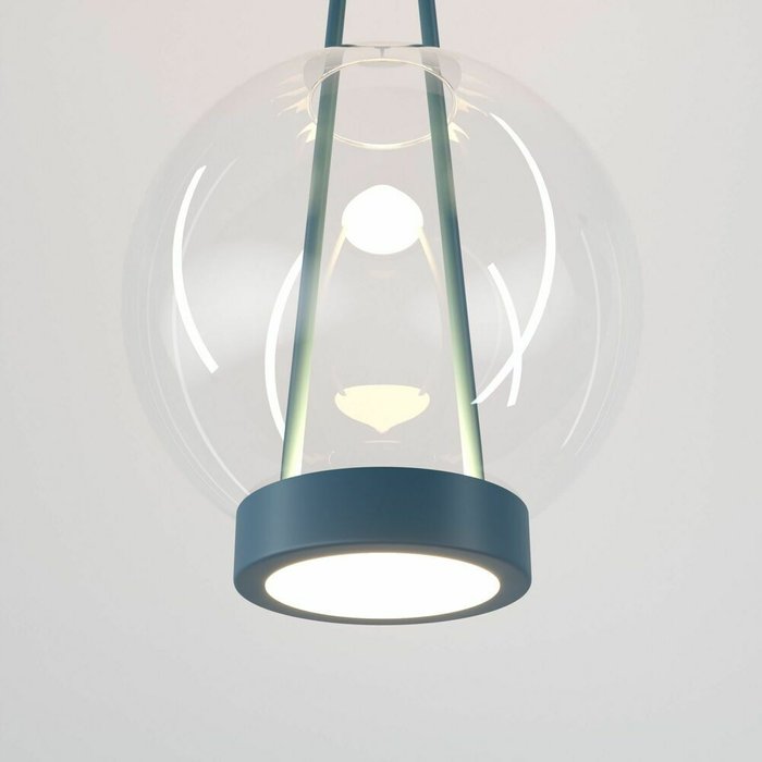 Подвесной светодиодный светильник со стеклянным плафоном 50267/1 LED синий Frasco - купить Подвесные светильники по цене 15400.0