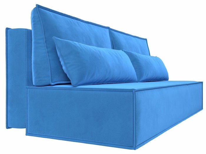 Прямой диван-кровать Фабио Лайт голубого цвета - лучшие Прямые диваны в INMYROOM
