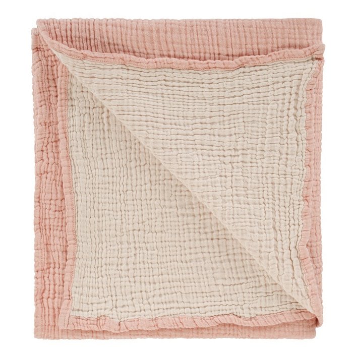 Одеяло из жатого хлопка цвета пыльной розы 90x120 - купить Одеяла по цене 3190.0