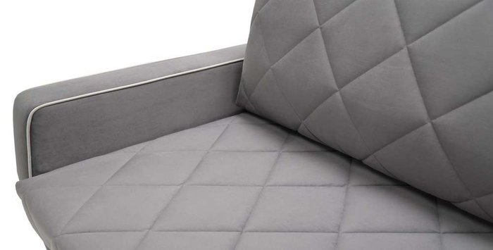 Диван-кровать Клэр 4 серого цвета - купить Прямые диваны по цене 44800.0