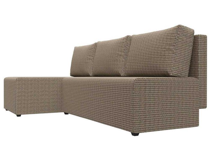 Угловой диван-кровать Поло бежево-коричневого цвета левый угол - лучшие Угловые диваны в INMYROOM
