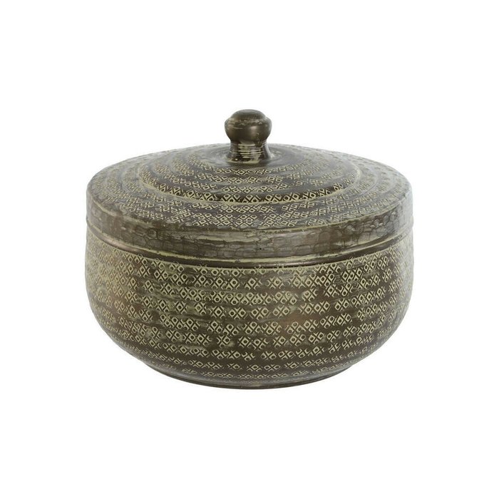 Шкатулка Зеленый Алюминий 27 x 27 x 22 cm Шкатулка Зеленый Алюминий 27 x 27 x 22 cm