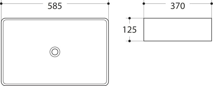 Раковина Artamp;Max белая накладная - лучшие Раковины для ванной комнаты в INMYROOM