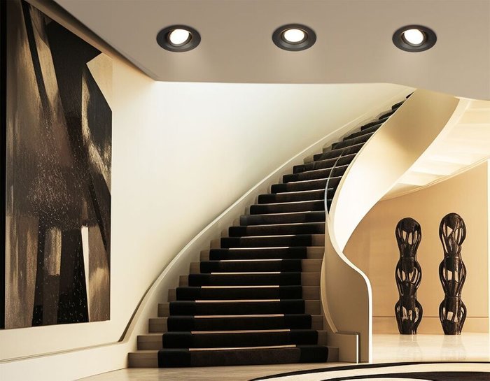 Встраиваемый светильник IP Protect TN1142 (металл, цвет черный) - лучшие Встраиваемые споты в INMYROOM