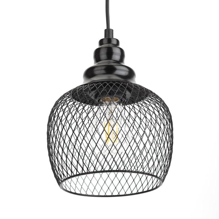 Подвесной светильник Loft из металла черного цвета  - купить Подвесные светильники по цене 2322.0