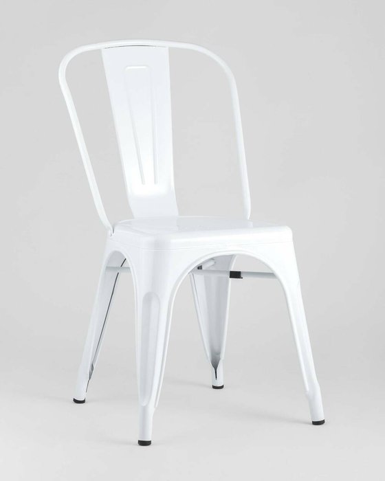 Стул Tolix белый глянцевый - купить Обеденные стулья по цене 5590.0