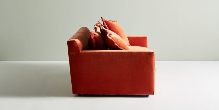 Диван Diverge оранжевого цвета - лучшие Прямые диваны в INMYROOM