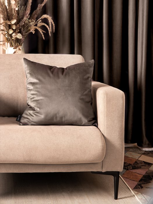 Декоративная подушка Monaco stone 45х45 серого цвета - купить Декоративные подушки по цене 1194.0