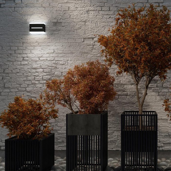 Накладной светильник Strait 359196 - лучшие Настенные уличные светильники в INMYROOM