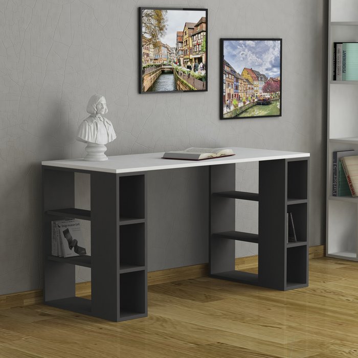 Стол письменный Colmar серо-белого цвета - купить Письменные столы по цене 24300.0
