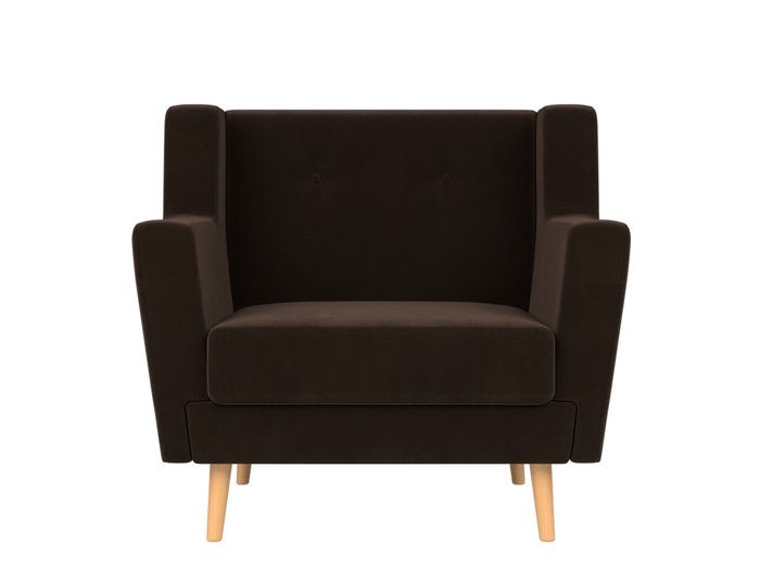 Кресло Брайтон темно-коричневого цвета - купить Интерьерные кресла по цене 23999.0