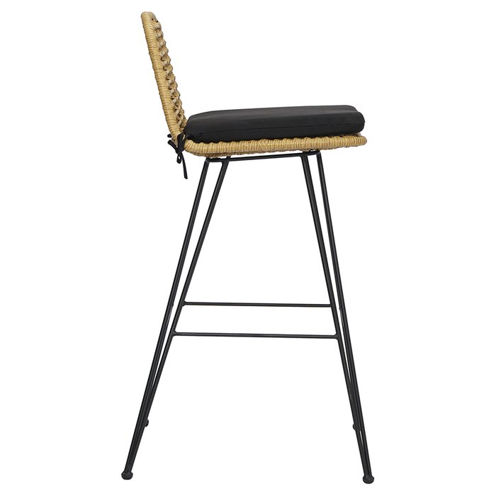 Садовый стул Vetle черно-бежевого цвета - лучшие Садовые стулья в INMYROOM