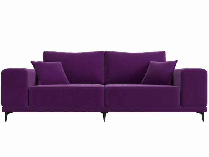 Прямой диван Льюес фиолетового цвета - купить Прямые диваны по цене 39999.0