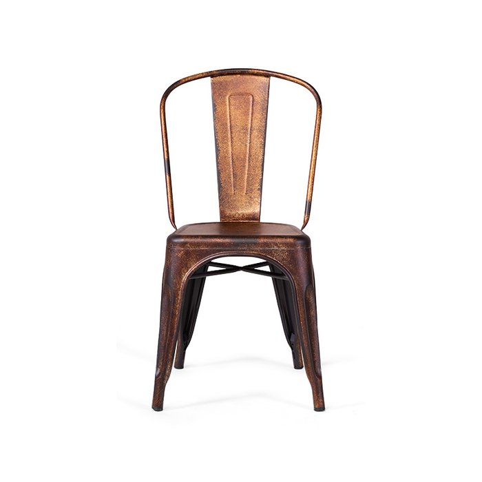 Стул Tolix коричневого цвета - лучшие Обеденные стулья в INMYROOM