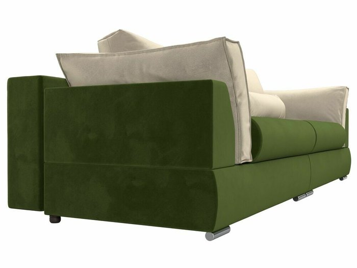 Прямой диван-кровать Пекин бежево-зеленого цвета - лучшие Прямые диваны в INMYROOM