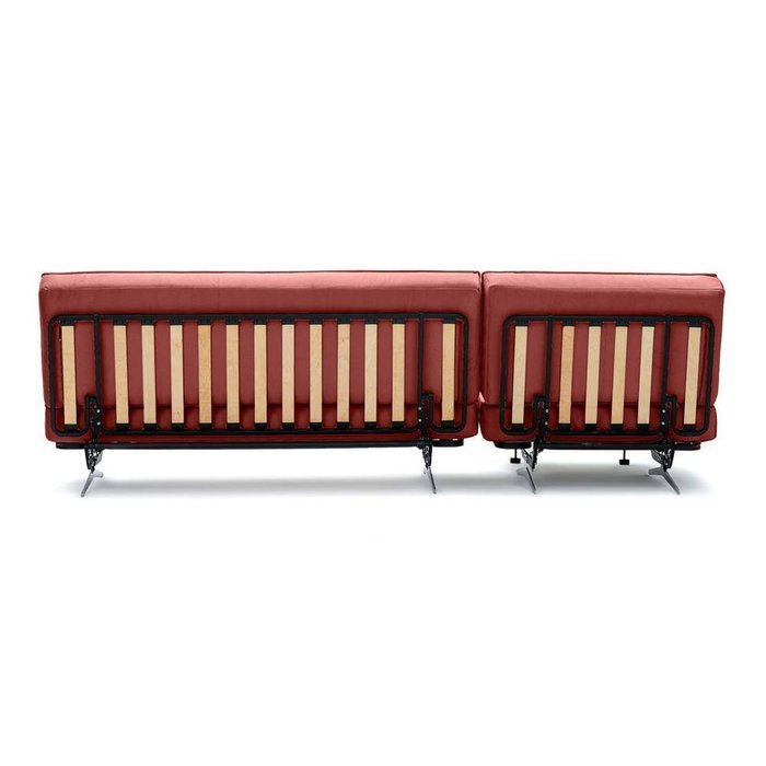 Угловой диван-кровать Арни Galaxy красного цвета - лучшие Угловые диваны в INMYROOM