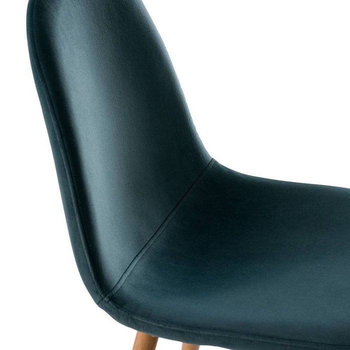 Комплект из двух стульев с обивкой из велюра Polina зеленого цвета - лучшие Обеденные стулья в INMYROOM