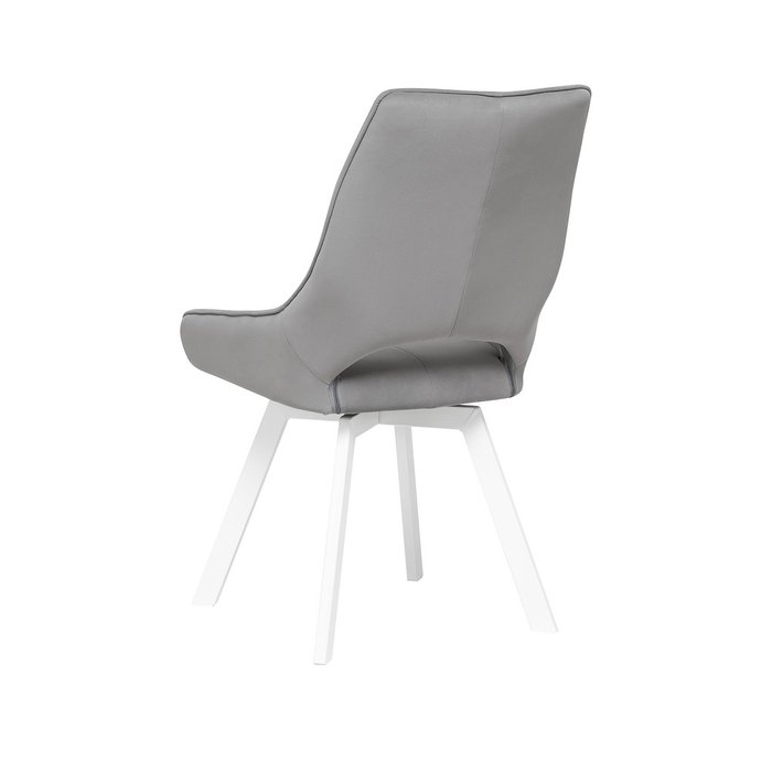 Стул вращающийся Галвес серого цвета - лучшие Обеденные стулья в INMYROOM