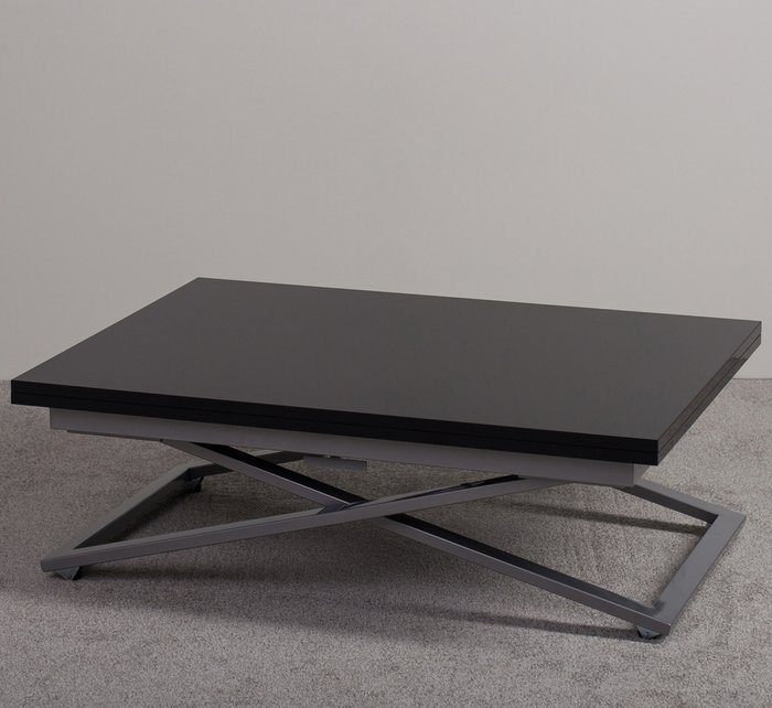Стол-трансформер Compact GW ЦВЕТА черный глянец  - купить Обеденные столы по цене 36790.0