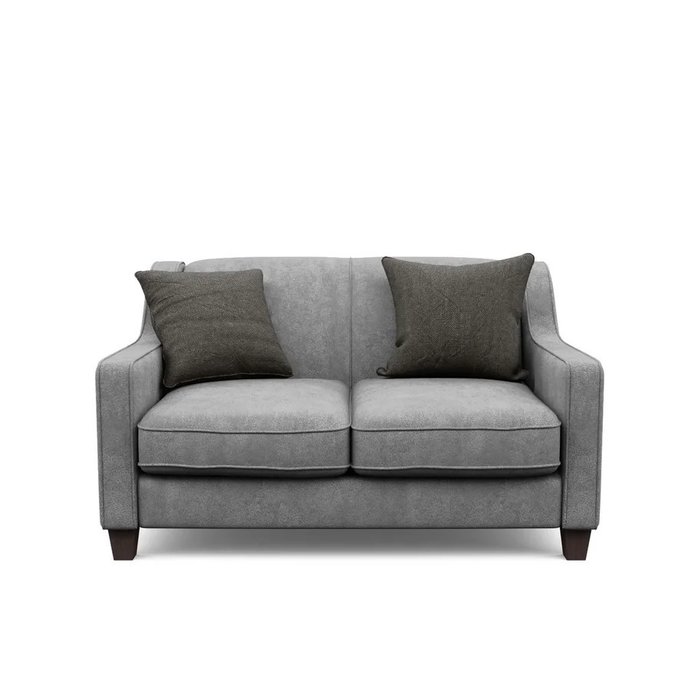 Двухместный диван Агата S серого цвета