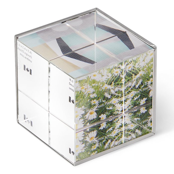 Фоторамка-куб Ice frame серого цвета
