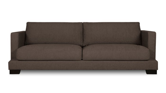 Диван-кровать Плимут темно-коричневого цвета - купить Прямые диваны по цене 59300.0
