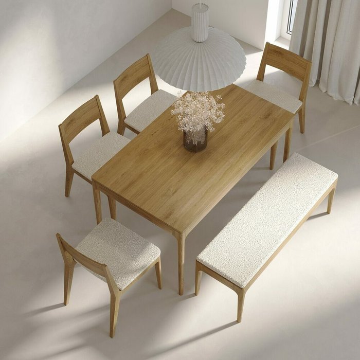 Скамья-банкетка Fargo серо-бежевого цвета  - лучшие Скамьи в INMYROOM