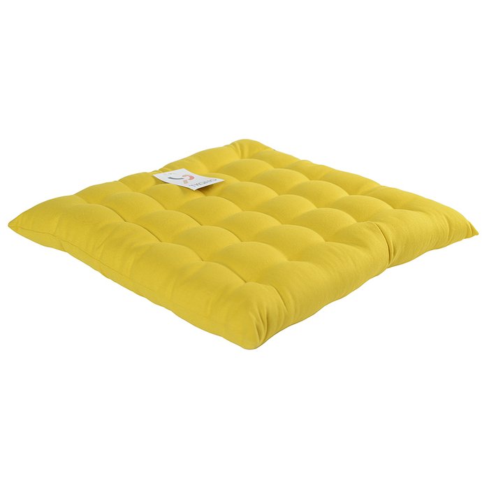 Подушка на стул Wild горчичного цвета  - купить Декоративные подушки по цене 850.0
