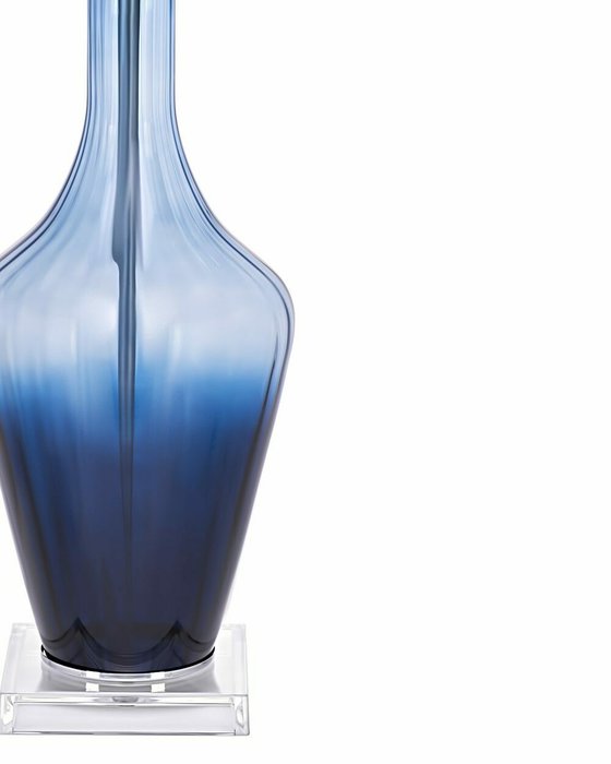 Настольная лампа Одри бело-синего цвета - купить Настольные лампы по цене 14833.0