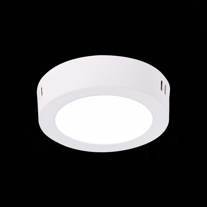 Светильник настенно-потолочный Белый LED 1*6W 4000K 370Lm Ra80 120° IP20 D110xH28 90-265V NUBES - лучшие Бра и настенные светильники в INMYROOM