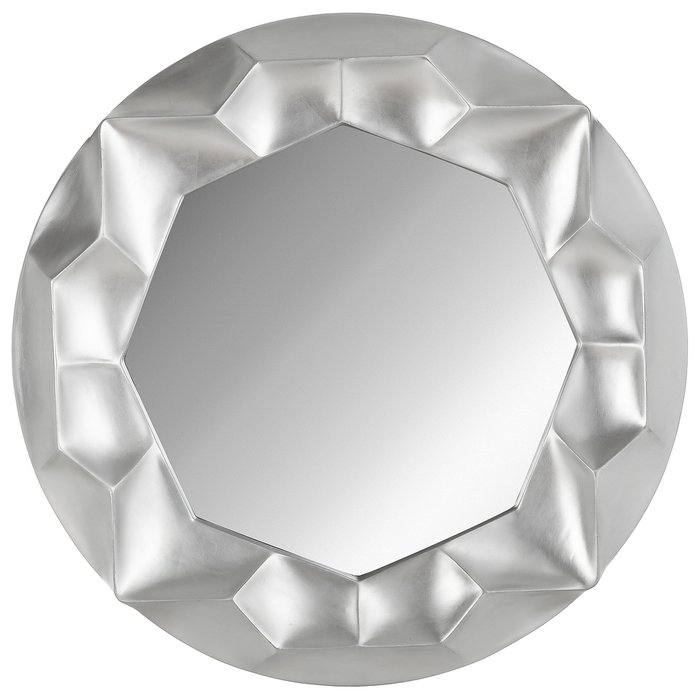 Зеркало настенное Монтрё серебряного цвета 