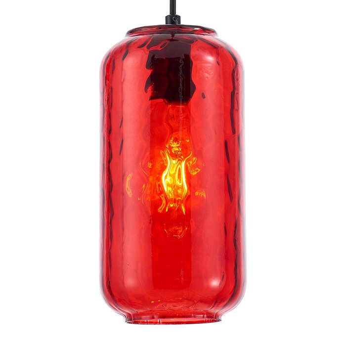 Подвесной светильник Escada 10177/1S E27*60W Black/Red RISE - купить Подвесные светильники по цене 3150.0