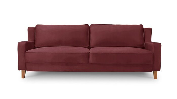 Диван-кровать Неаполь бордового цвета - купить Прямые диваны по цене 64500.0