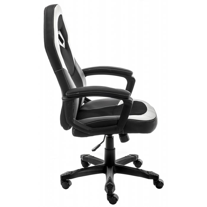 Компьютерное кресло Ultra черно-белого цвета - лучшие Офисные кресла в INMYROOM