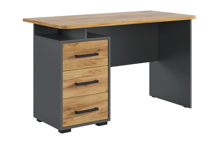 Набор из стола и стеллажа Лайт К3 серого цвета - лучшие Письменные столы в INMYROOM