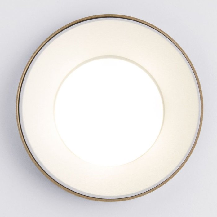 Встраиваемый точечный светильник 112 MR16 белый/золото Discus - лучшие Встраиваемые споты в INMYROOM